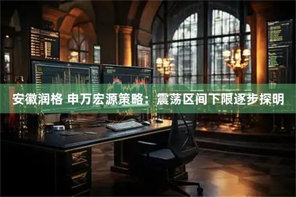 安徽润格 申万宏源策略：震荡区间下限逐步探明